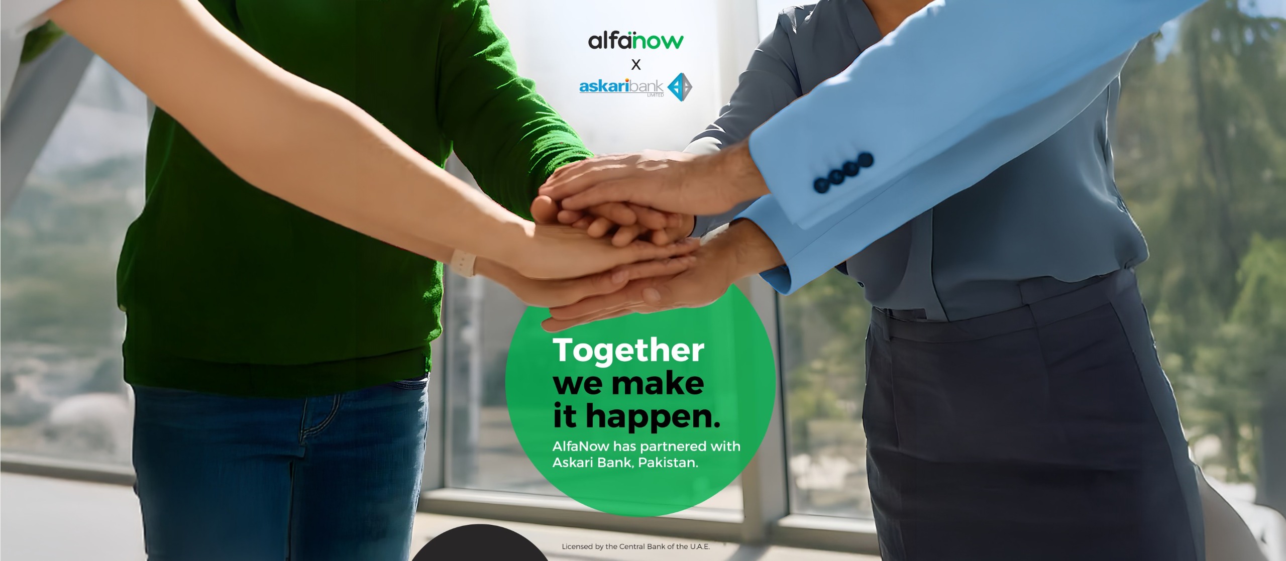 AlfaNow signing ceremony with Askari bank, Pakistan